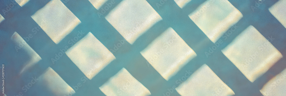 Poster geometric diamond lattice pattern with soft light and texture