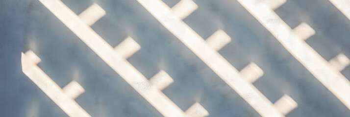 Fototapeta premium Geometric diamond lattice texture on smooth light surface for modern design projects