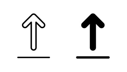 Upload icon vector. load data sign and symbol
