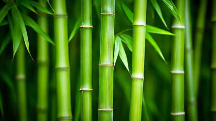 Fototapeta premium Bamboo stalks texture for nature wallpaper design