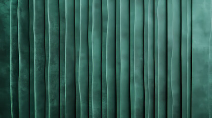 Textured wide ribbed green paper with dark green tones for artistic design
