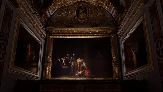 Beheading of St. John the Baptist in St. John's Co-Cathedral, Valletta, Malta