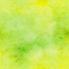 A watercolor background with shades of yellow and green blending together, creating a soft, abstract texture.