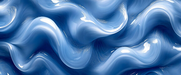 Obraz premium Abstract Blue Wave Texture Background