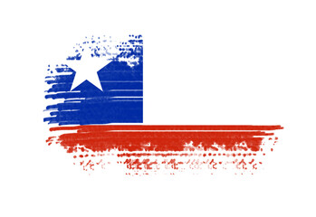 Abstract painting of the nation flag