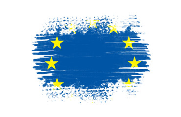 Abstract painting of the nation flag