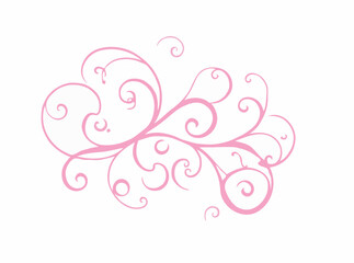 Delicate Rococo Swirls and Curls Vector