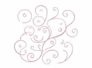 Delicate Rococo Swirls and Curls Vector
