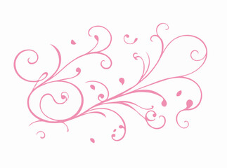 Delicate Rococo Swirls and Curls Vector