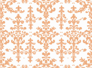 Classic Baroque Damask Textile Pattern
