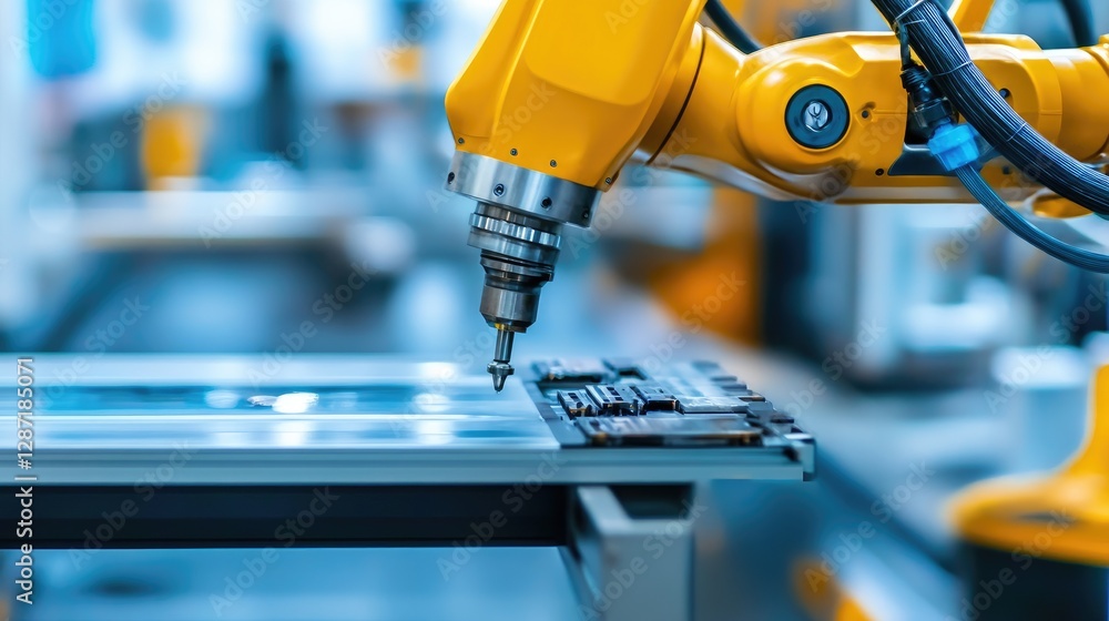 Poster robotic injection molding system ensuring consistency in plastic component production