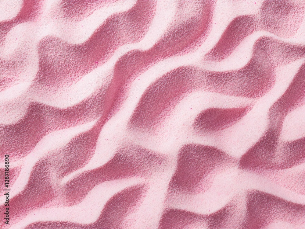 Poster pink and white textured material with wave pattern