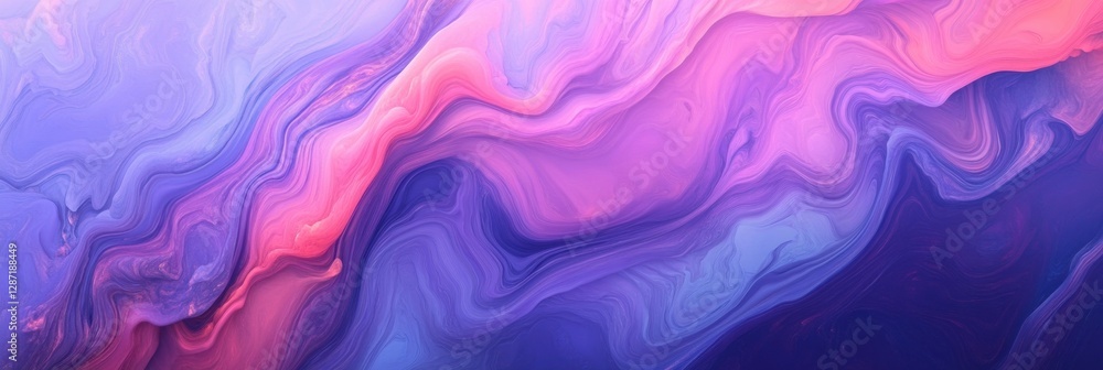 Poster vibrant swirls of purple and pink blend together in a mesmerizing abstract design showcasing fluid a