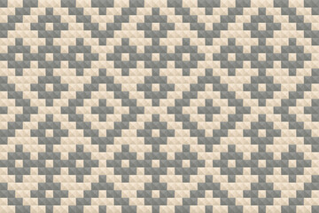 Seamless traditional woven pattern called Anyaman
