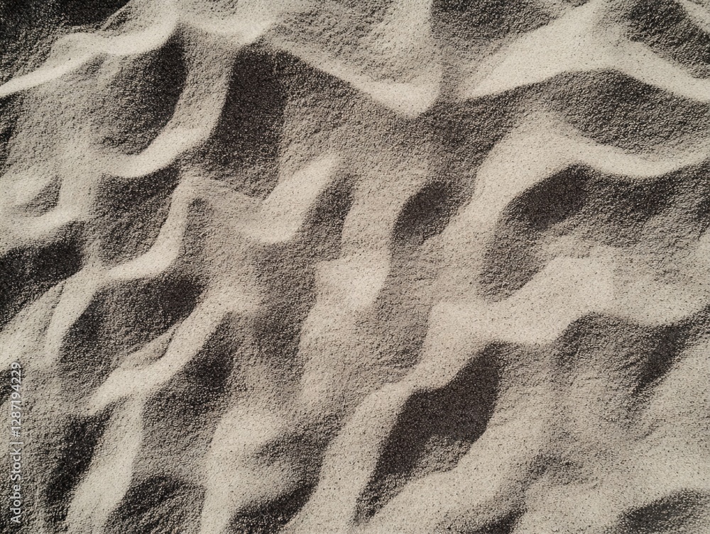 Poster sand surface with undulating patterns