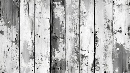 Weathered White Wooden Planks Background Texture