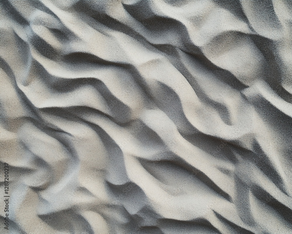 Poster textured gray sand with undulating surface patterns