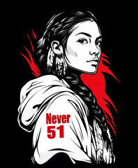 Never 51 Indigenous Woman