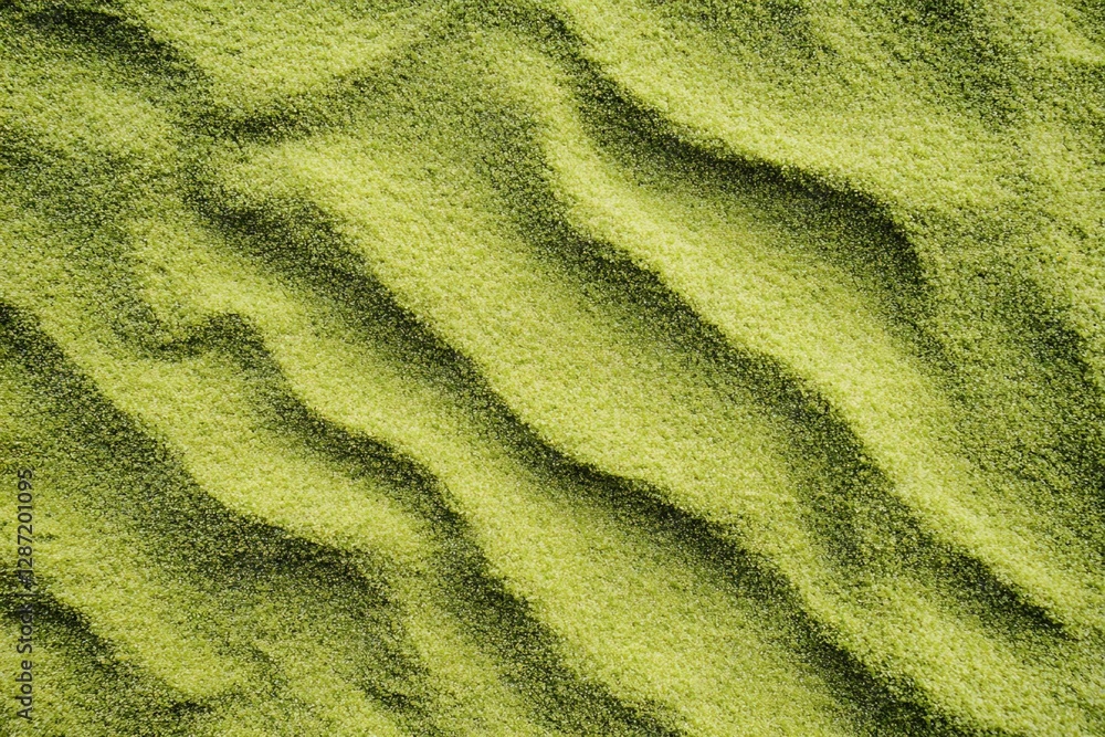 Poster textured light green powder with undulating patterns