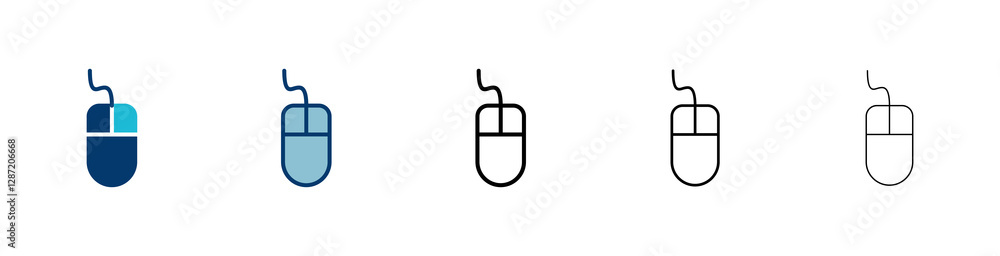 Aufkleber computer mouse icon vector isolated on white background. computer mouse vector icon