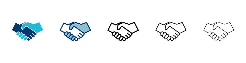 Business handshake icon vector isolated on white background. Handshake icon vector. contract agreement. Trust icon vector. Deal. Done. partnership icon
