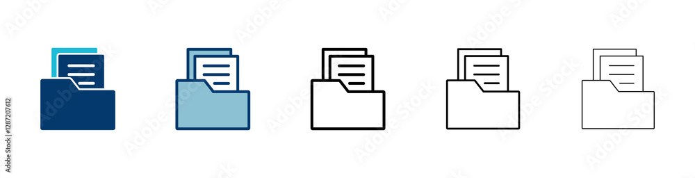 Poster folder icon vector isolated on white background. folder and documents icon. icon archive