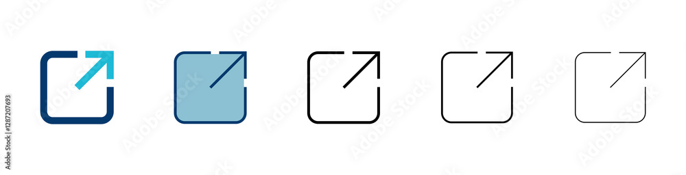Poster link icon vector isolated on white background. link vector icon. external link symbol vector icon. h