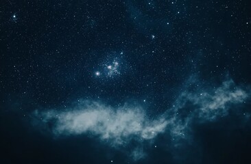 Fototapeta premium Night sky nebula cloudscape cosmic background astronomy wallpaper