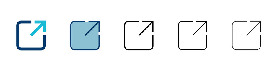 Link icon vector isolated on white background. Link vector icon. External link symbol vector icon. Hyperlink symbol