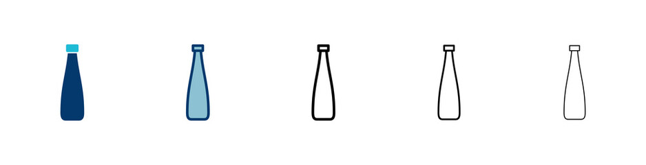 Bottle icon vector isolated on white background. Bottle vector icon