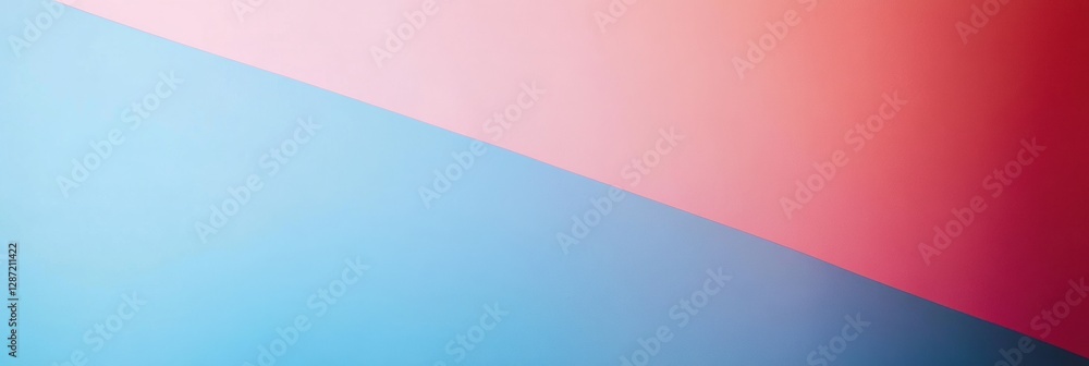 Poster Vibrant abstract gradient background with soft pink and blue hues blending together in a smooth transition. Generative AI