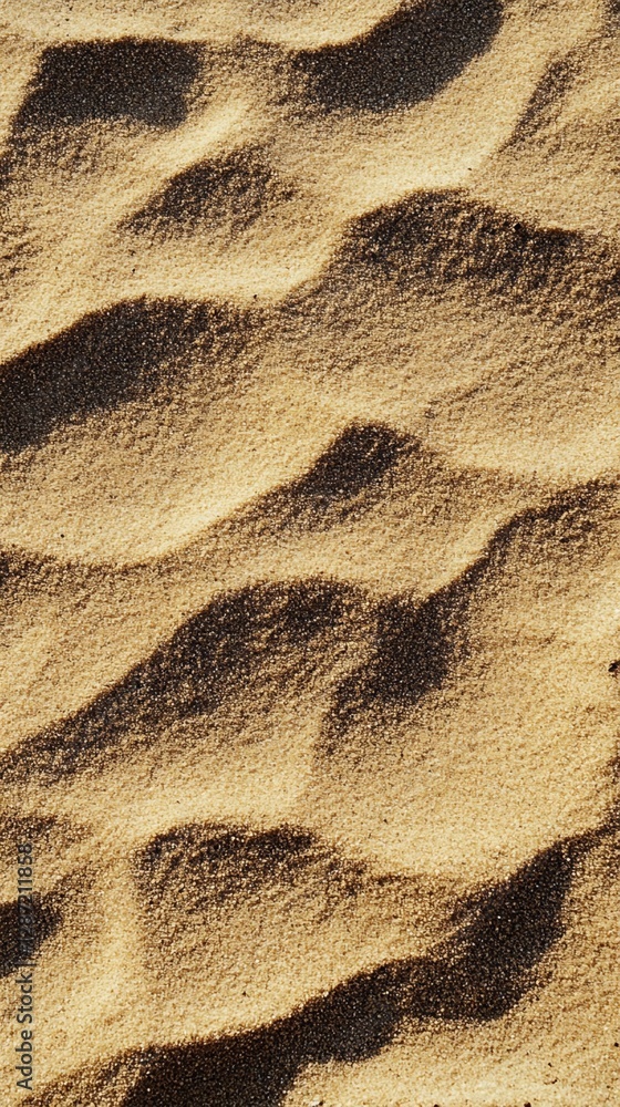 Poster undulating sand dune texture with shadowing