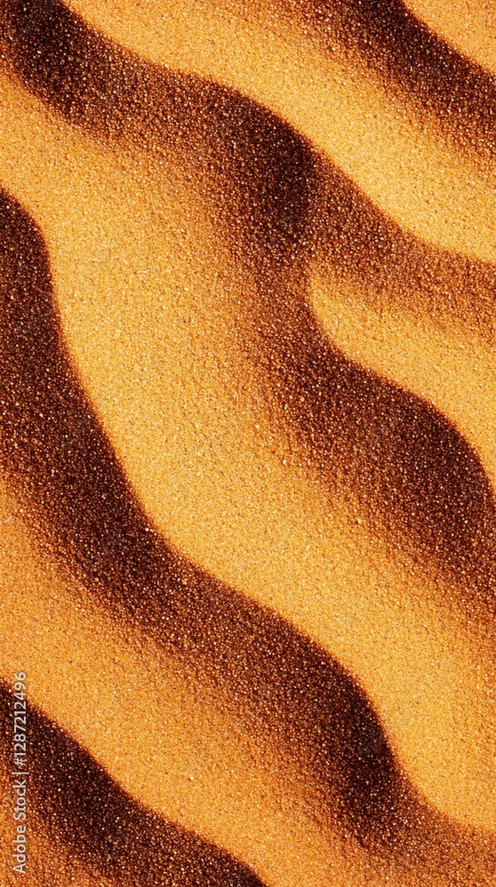 Poster undulating sand patterns: texture and color variation
