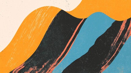 Obraz premium Abstract colorful waves create a dynamic and modern graphic design background.