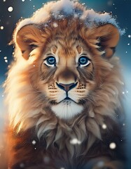 Fototapeta premium Löwenportrait