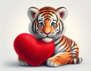 Fototapeta premium Niedlicher Tiger