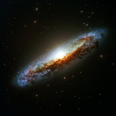 Fototapeta premium Space, galaxy, cosmic, dust, light, swirling, background, stars, nebula, science