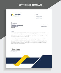 Professional Business Letterhead Design, Vector letterhead templates