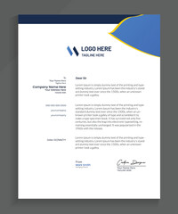 Professional Business Letterhead Design, Vector letterhead templates