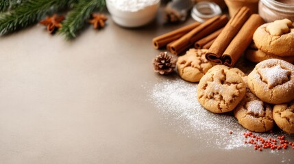 Festive baking adventure with cookies, cinnamon rolls, and cheerful sprinkles