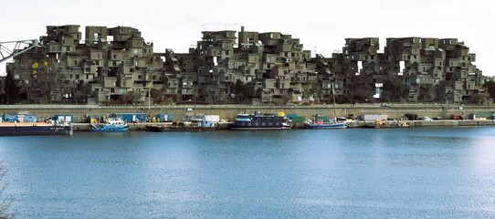 Habitat 67 The housing complex is built