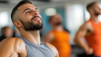 Dedicated athlete performing focused sit-ups in modern gym environment