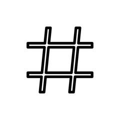 Hashtag icon vector illustration. hashtag sign and symbol