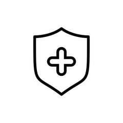 Obraz premium Health insurance icon vector illustration. Insurance document sign and symbol