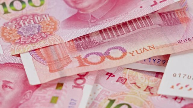 RMB banknotes Chinese yuan money