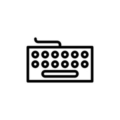 Keyboard icon vector illustration. keyboard sign and symbol