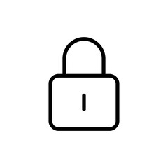 Lock icon vector illustration. Padlock sign and symbol. Encryption icon. Security symbol