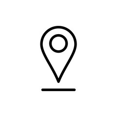 Pin icon vector illustration. Location sign and symbol. destination icon. map pin