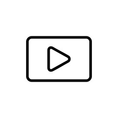 Play Icon vector illustration. Play button sign and symbol