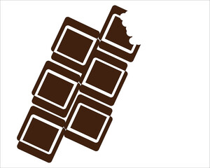 Chocolate brown with white background